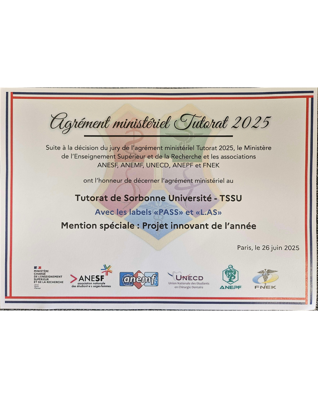 Nos distinctions - TSSU
